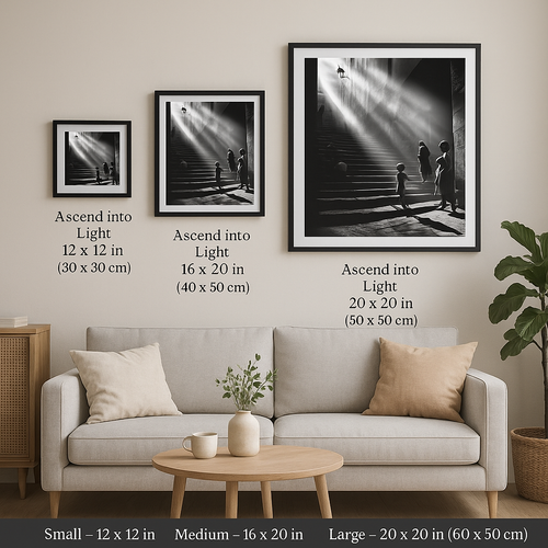 Ascend Into Light  – Black & White Fine Art